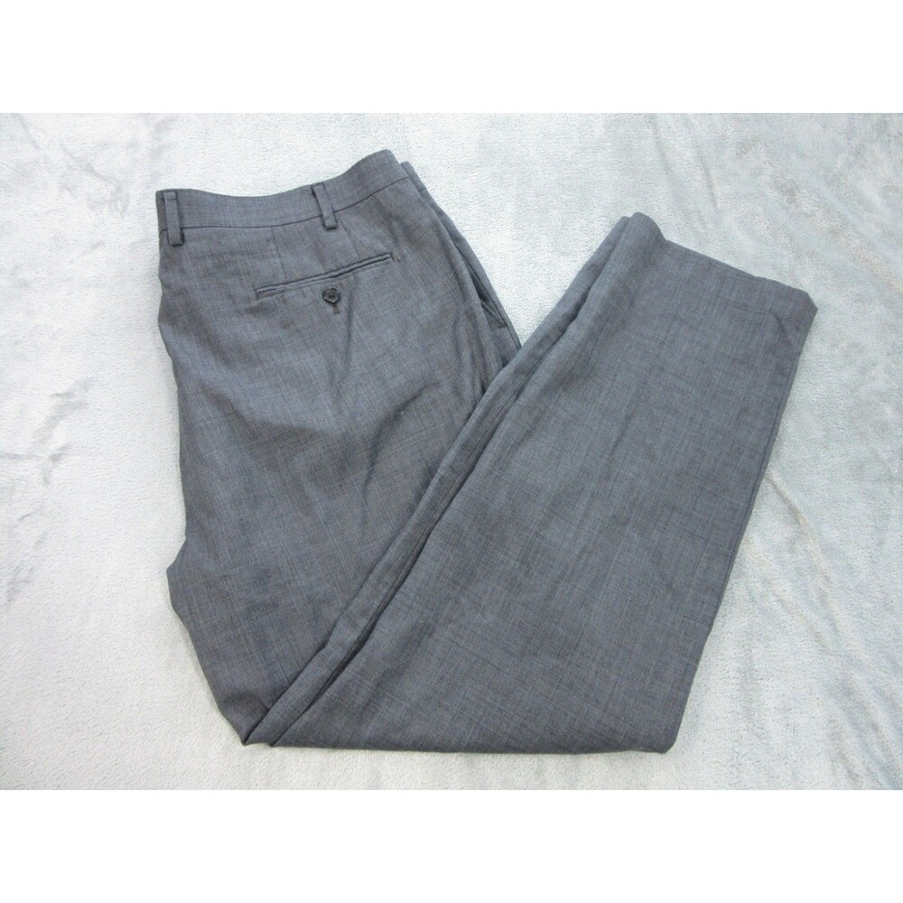 Ralph Lauren Pants Men's 38 x 29 (Tag 42x30) Gray Dress Wool-Laine Trousers